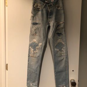 Re/Done jeans size 24 ass rip vintage
